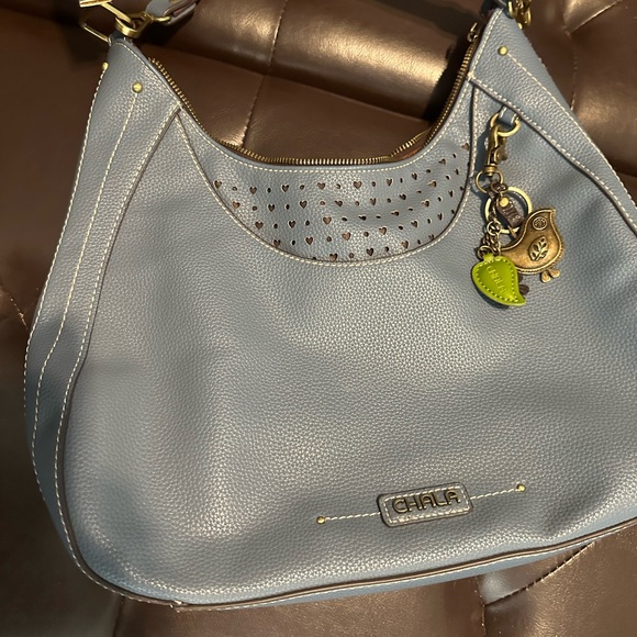 Chala Hobo style purse with bird chain (removable) - Picture 1 of 5